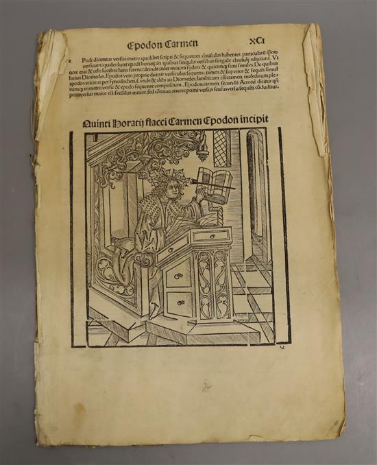 VERGILIUS MARO, Publius (70-19 BC), Opera, Lyon, Crespin, 1529, an incomplete copy,